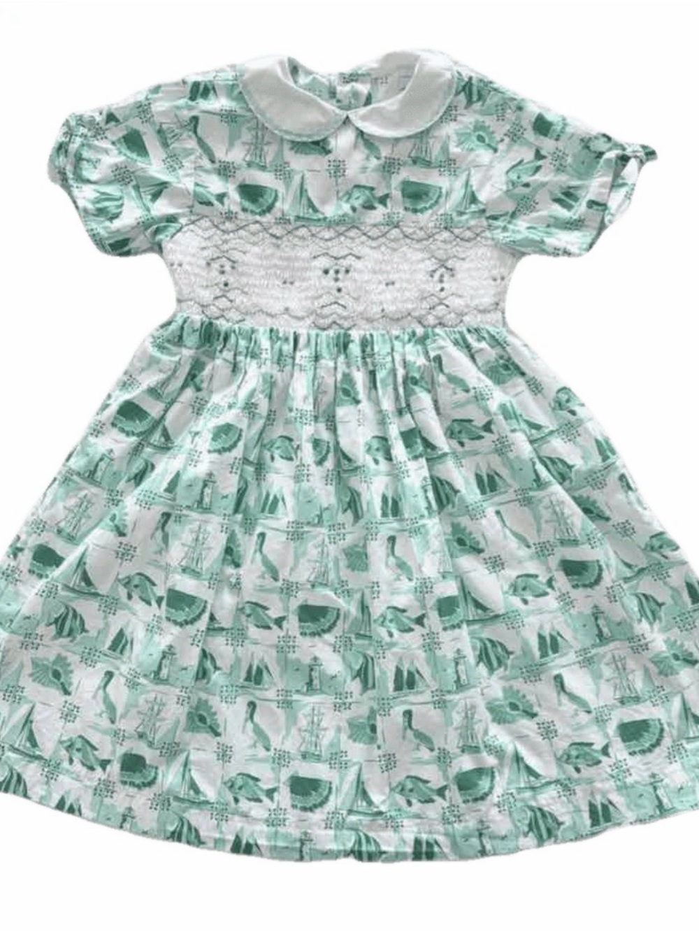 Dipaki - Mint Green Nautical Dress